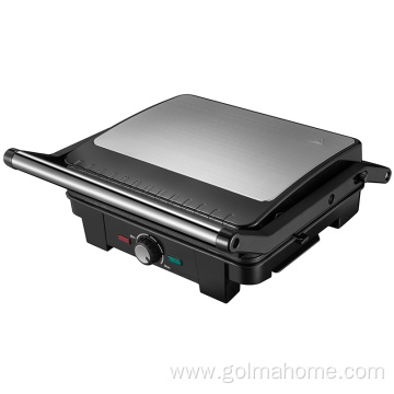 4 slice electric contact grill panini maker 180 degree open press grill contact grill with oil tray
